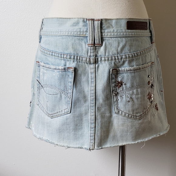 Abercrombie & Fitch Embellished Denim Skirt - Picture 4 of 7